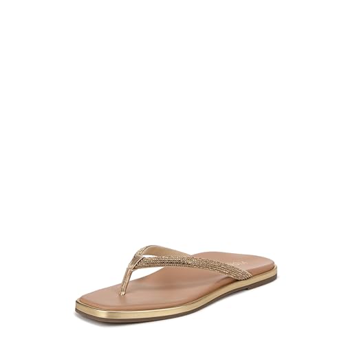 Vionic Women's Vista Shine Flip-Flop, Gold Metallic Leather, 40.5 EU von Vionic