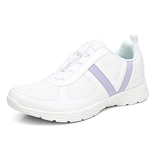 Vionic Brisk Maren Freizeit-Sneaker für Damen, stützende Wanderschuhe mit verdeckter orthopädischer Fußgewölbeunterstützung, Weiß (Wei), 42 EU von Vionic