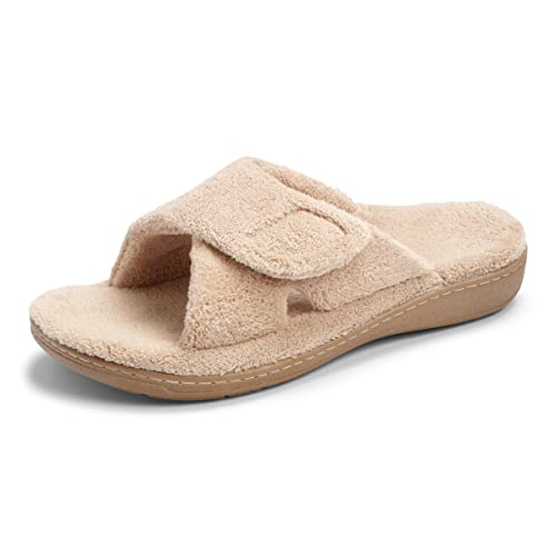 Vionic Indulge Relax Womens Slippers Shoes with Orthotic Insole Arch Support, hautfarben, 40 EU von Vionic