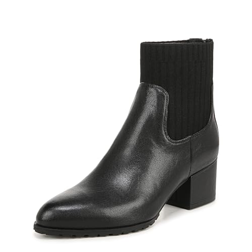 Vionic Damen Barstow Stiefelette, Schwarzes Leder, 41 EU Weit von Vionic