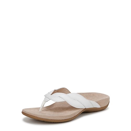 Vionic Damen Bella Braid Flip-Flop, Weiss/opulenter Garten, 40.5 EU von Vionic