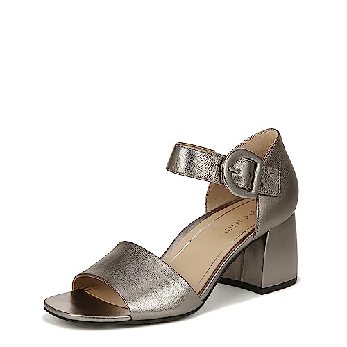 Vionic Damen Chardonnay Sandale mit Absatz, Grey Metallic Leather, 40 EU von Vionic