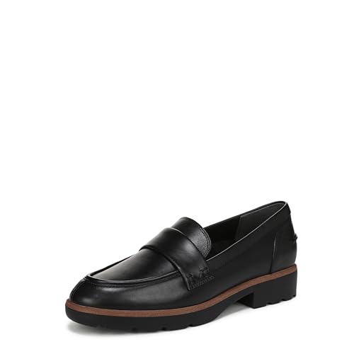 Vionic Damen Cleo Loafer, Black Tumble Leather, 36.5 EU Weit von Vionic