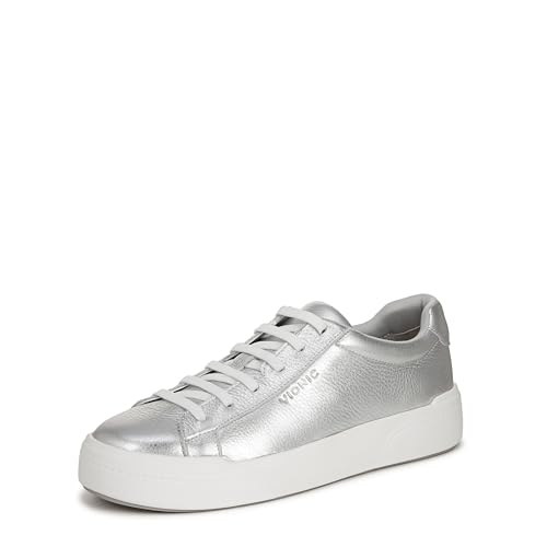 Vionic Damen Colbie Sneaker, Silber, 38.5 EU Weit von Vionic