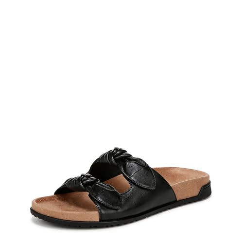 Vionic Damen Elara Sandale, Schwarzes Leder, 42 EU von Vionic