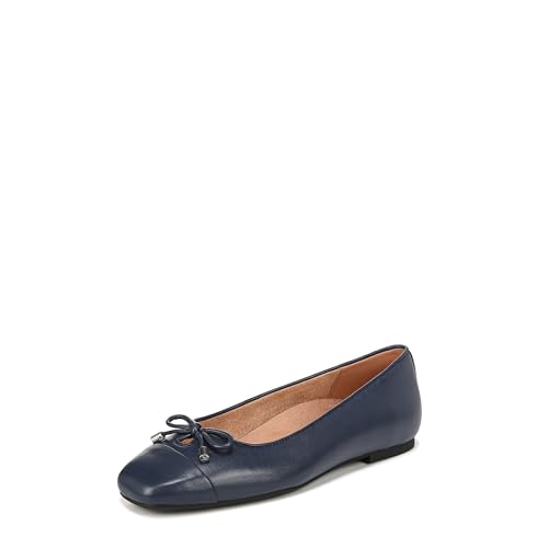 Vionic Damen Klara Ballerinas, Navy Nappa Leather, 37.5 EU Weit von Vionic