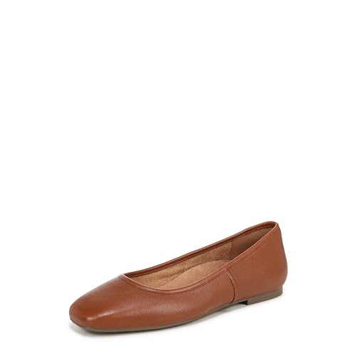 Vionic Damen Orinda Ballerinas, Tan Calf Leather, 40 EU Weit von Vionic