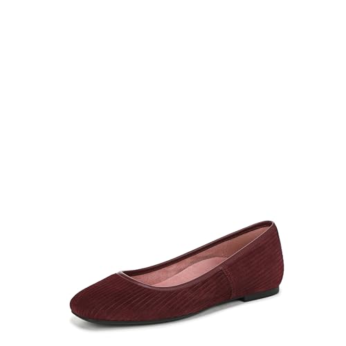 Vionic Damen Orinda Ballet Flat, Cherry Jubilee Suede, 40.5 EU Weit von Vionic