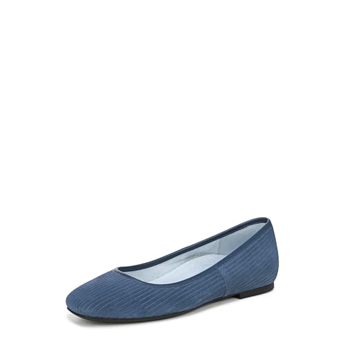 Vionic Damen Orinda Ballet Flat, Dark Denim Suede, 38 EU Weit von Vionic