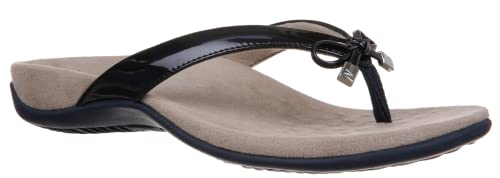 Vionic Damen Rest Bella Toe Post Sandale,Stützende Damen Orthopädische Sandalen mit drei Zonen Komfort mit Fußgewölbeunterstützung,Flip Flop für Damen, Synthetik, 37 EU von Vionic