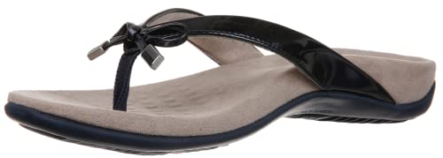 Vionic Damen Rest Bella Toe Post Sandale,Stützende Damen Orthopädische Sandalen mit drei Zonen Komfort mit Fußgewölbeunterstützung,Flip Flop für Damen, Synthetik, 40.5 EU von Vionic