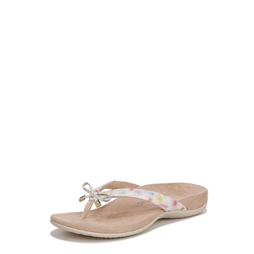 Vionic Damen Rest Bella Zehensteg-Sandale, stützende orthopädische Damen-Sandalen mit Drei-Zonen-Komfort mit Fußgewölbeunterstützung, Flip-Flops für Damen, mittlere und breite Breite, Größe 38-47, von Vionic