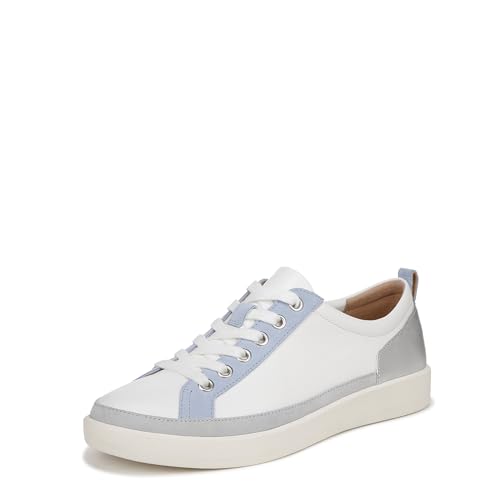 Vionic Women's Winny Sneaker, White/Silver Lthr, 37 EU von Vionic