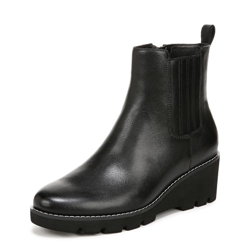 Vionic Women's Ankle Boots Aria Shoes with Arch Support UK, Schwarzes Leder, 6 UK Wide von Vionic