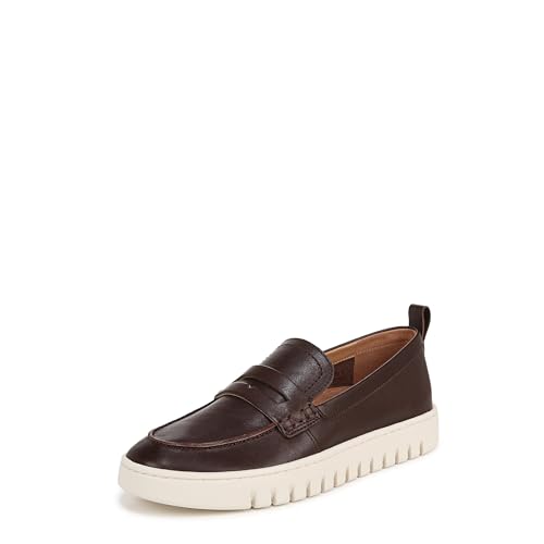 Vionic Damen Uptown Loafer, Dunkelbraunes Leder, 38 EU von Vionic