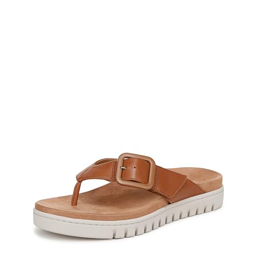 Vionic Damen Uptown Marin Flipflop, Hellbraunes Leder, 38 EU von Vionic