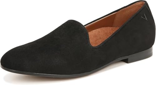 Vionic Damen Uptown Willa Loafers/Moc Schuhe, Schwarzes Wildleder, 6 Wide von Vionic