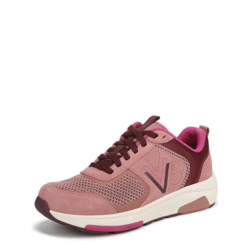 Vionic Damen Walk Strider Sneaker, Cinder Rose Knit Suede, 41 EU von Vionic