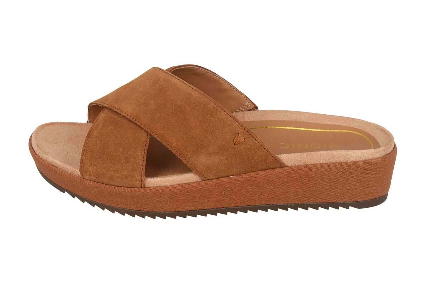 Vionic Hayden Suede Toffee Pantolette von Vionic