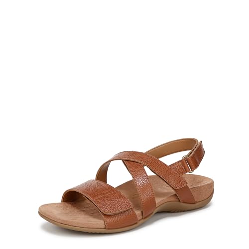 Vionic Raya Slingback Sandals, Hellbraunes Leder, 9.5 Wide von Vionic