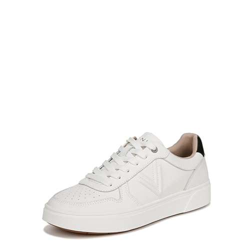 Vionic Rebel Kimmie Court Damen-Sneaker, bequeme Schnürung, Freizeit-Sneaker, stützende verkleidete Wander-Sneaker, Komfortschuhe mit verdeckter orthopädischer Einlegesohle, Größen 38-47, Weißes von Vionic