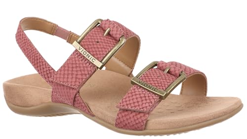 Vionic Reese Slingbacks Damen-Sandalen, Withered Rose Leather, 38.5 EU Vionic Reese Slingbacks Damen-Sandalen, Withered Rose Leather, 38.5 EU von Vionic