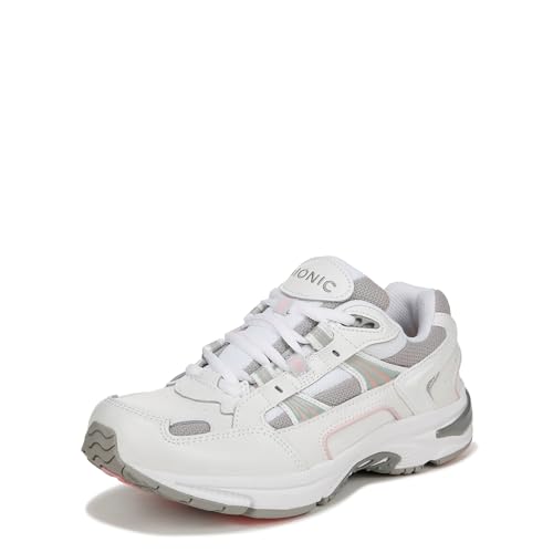 Vionic Walker Classic Bequeme Freizeitschuhe für Damen - unterstützende Wander-Sneaker mit DREI-Zonen-Komfort mit orthopädischer Einlegesohle und Fußgewölbeunterstützung, Pink, 40 EU von Vionic