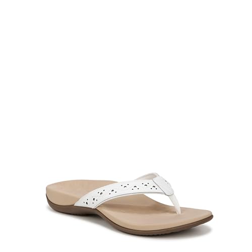 Vionic Women's Aliza Toe-Post Sandal - Ladies Everyday Sandals with Concealed Orthotic Arch Support White 7.5 Wide US Vionic Women's Aliza Toe-Post Sandal - Ladies Everyday Sandals with Concealed Orthotic Arch Support White 7.5 Wide US von Vionic