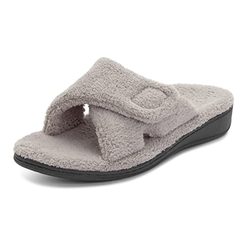 Vionic Women s Indulge Relax Slippers House Shoes with Concealed Orthotic Support - Light Grey 11M von Vionic