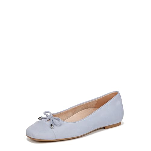 Vionic Women's Klara Ballet Flat, Skyway Blue Suede, 40.5 EU von Vionic