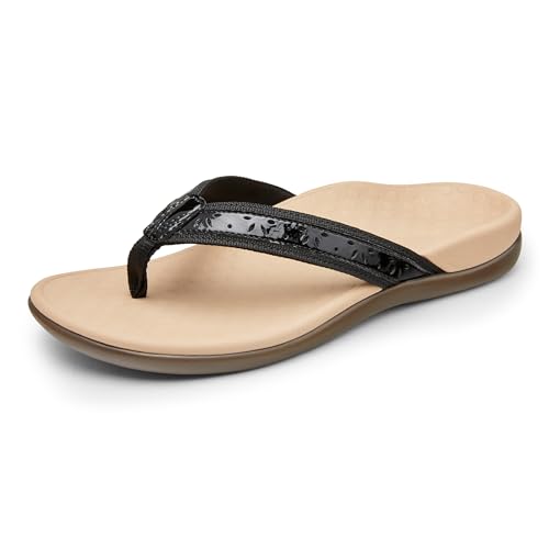 Vionic Women's Tide Casandra -Toe-Post Sandal - Ladies Everyday Sandals with Concealed Orthotic Arch Support von Vionic