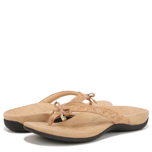 Vionic Womens Rest 44 Bella II Gold Cork Synthetic Sandals 38 EU von Vionic