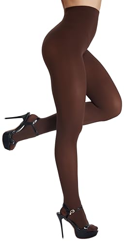 Viozocy Damen Strumpfhose 80D, Elastische Hohe Taille Langlebig Damenstrumpfhosen, Matte Optik Blickdichte Bunte Pantyhose Braun, S-M Viozocy Damen Strumpfhose 80D, Elastische Hohe Taille Langlebig Damenstrumpfhosen, Matte Optik Blickdichte Bunte Pantyhose Braun, S-M von Viozocy