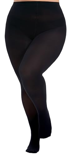 Viozocy Strumpfhosen Damen Große Größen, Elastische Hohe Taile Langlebig Strumpfhose, Weich Semi-Blickdichte Plus Größen Feinstrumpfhose XL 2XL 3XL 4XL, Schwarz XXL Viozocy Strumpfhosen Damen Große Größen, Elastische Hohe Taile Langlebig Strumpfhose, Weich Semi-Blickdichte Plus Größen Feinstrumpfhose XL 2XL 3XL 4XL, Schwarz XXL von Viozocy