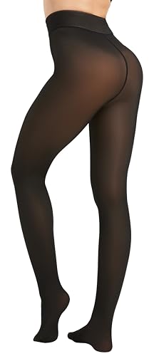 Viozocy Thermo Strumpfhose Damen Winter Gefälschte Durchscheinend Bauchweg Thermostrumpfhosen, High Waist Warme Dicke Fleece Gefütterte Pantyhose Schwarz L Viozocy Thermo Strumpfhose Damen Winter Gefälschte Durchscheinend Bauchweg Thermostrumpfhosen, High Waist Warme Dicke Fleece Gefütterte Pantyhose Schwarz L von Viozocy