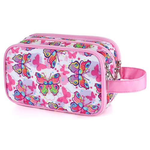 Vipdeal Kinder-Kulturbeutel für Mädchen und Jungen, Pinker Schmetterling Vipdeal Kinder-Kulturbeutel für Mädchen und Jungen, Pinker Schmetterling von Vipdeal