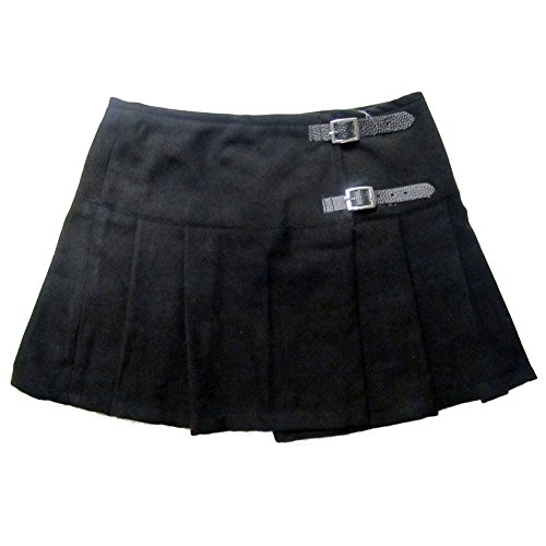 Viper London Mini Kilt mit Falten 33 cm Tartan, Schwarz, 40 (Herstellergröße: 34) von Viper London