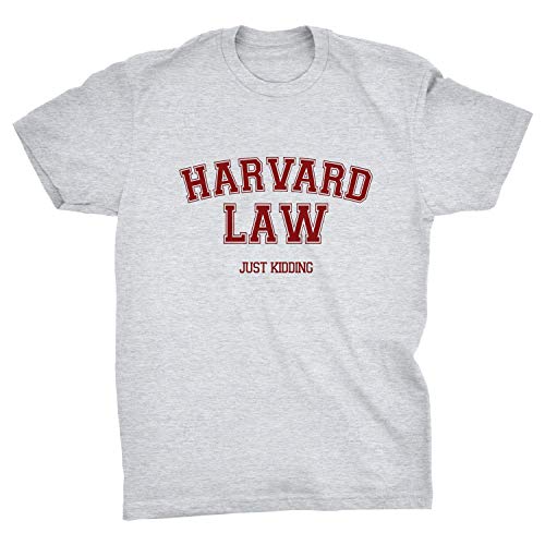 Harvard Law Just Kidding T-Shirt (Grey, M) von Viper