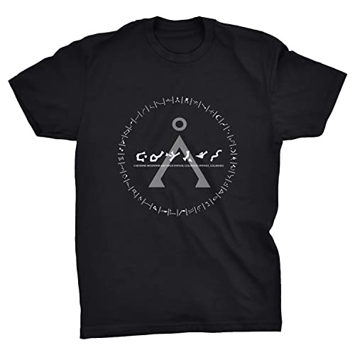 Viper Klassisches Stargate Earth Symbol Home T-Shirt, Schwarz , L von Viper