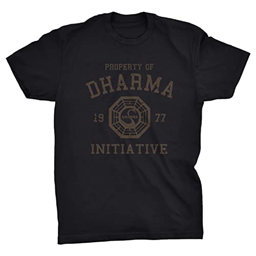 Viper Property of Dharma Initiative 1977 Lost T-Shirt (Schwarz, XXL), Schwarz von Viper