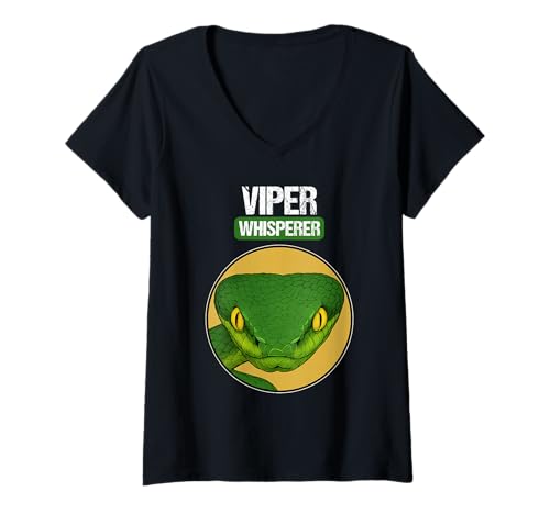 Damen Vipern Viper T-Shirt mit V-Ausschnitt Damen Vipern Viper T-Shirt mit V-Ausschnitt von Vipern Viper Tier Shop