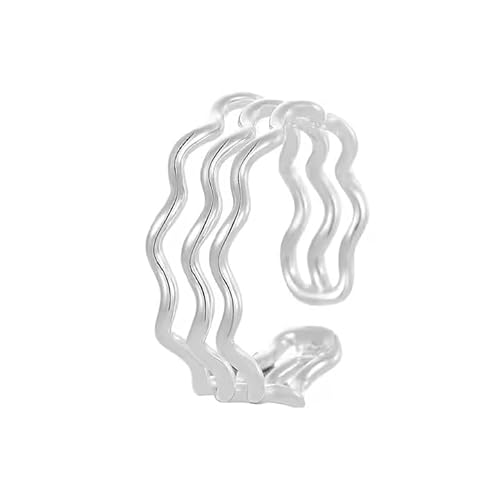 Silberring Wellen-Design verstellbar | 925 Sterling Silber Silberring Wellen-Design verstellbar | 925 Sterling Silber von Vipfashion797
