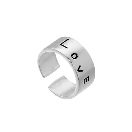 Vipfashion797 Breiter Damenring 925 Silber mit Gravur „LOVE“ – Verstellbar Vipfashion797 Breiter Damenring 925 Silber mit Gravur „LOVE“ – Verstellbar von Vipfashion797