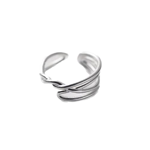 Vipfashion797 Offener Damenring aus 925er Silber – Filigranes Blätter-Design – Verstellbar Vipfashion797 Offener Damenring aus 925er Silber – Filigranes Blätter-Design – Verstellbar von Vipfashion797