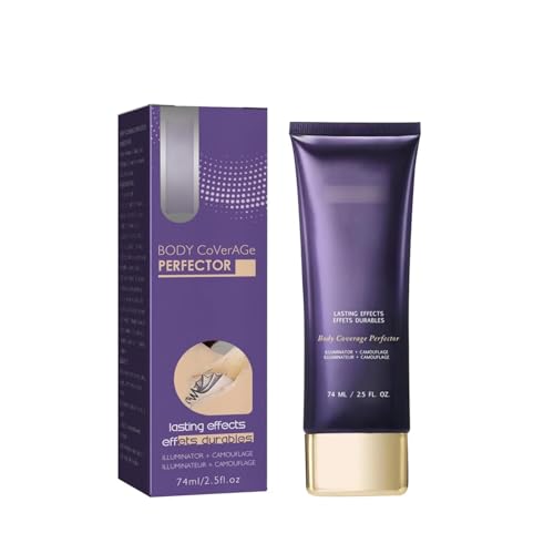 Body Coverage Perfector für Bein, All-Over Teint Perfektionierer mit Extra großer Körper Make-up-Pinsel, Tattoo Abdeckung Wasserfest, Flawless Bein Körper Narbe Make Up, Leg Makeup von Vipomkowa
