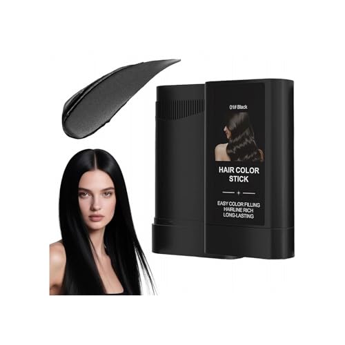 Haarfärbekamm - Haar Concealer zur Haarverdichtung für Frauen und Männer, Temporärer Haarfärbestift Für Graue Haare - Sofort-Haarfärbestift Mit Integriertem Kamm, Schweißfester Haarfärbestift von Vipomkowa