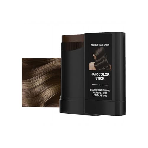 Haarfärbekamm - Haar Concealer zur Haarverdichtung für Frauen und Männer, Temporärer Haarfärbestift Für Graue Haare - Sofort-Haarfärbestift Mit Integriertem Kamm, Schweißfester Haarfärbestift von Vipomkowa