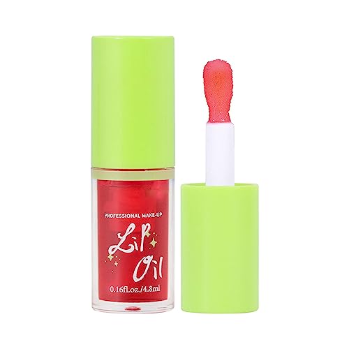 Kosmetik Set Für Hydrating Lip Glow Oil Feuchtigkeitsspendendes Lippenöl Gloss Transparent Toot Lip Oil Getönt Nicht klebrig Pflegend Langanhaltend Reparierende Stifte Und Bleistifte (F, One Size) von Vipomkowa