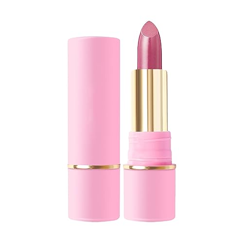 Kosmetik Vegan Mädchen Croes Border Nude Lipstick ist nicht leicht zu entfärben Lippenstift Wasserfest Dunkelrot (D, One Size) von Vipomkowa