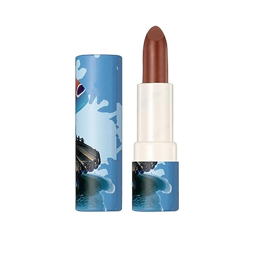 Lipgloss Base Vegan Feuchtigkeitsspendender Lippenstift-Lippenstift-Samtnebel lässt sich nicht leicht entfärben. Langanhaltender, randloser Nude-Lippenstift Lippenstift Männer (F, One Size) von Vipomkowa